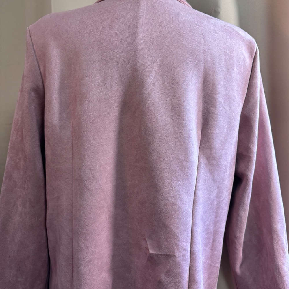 Messini women’s pinkdouble-breasted blazer-style jacket - Picture 6 of 8